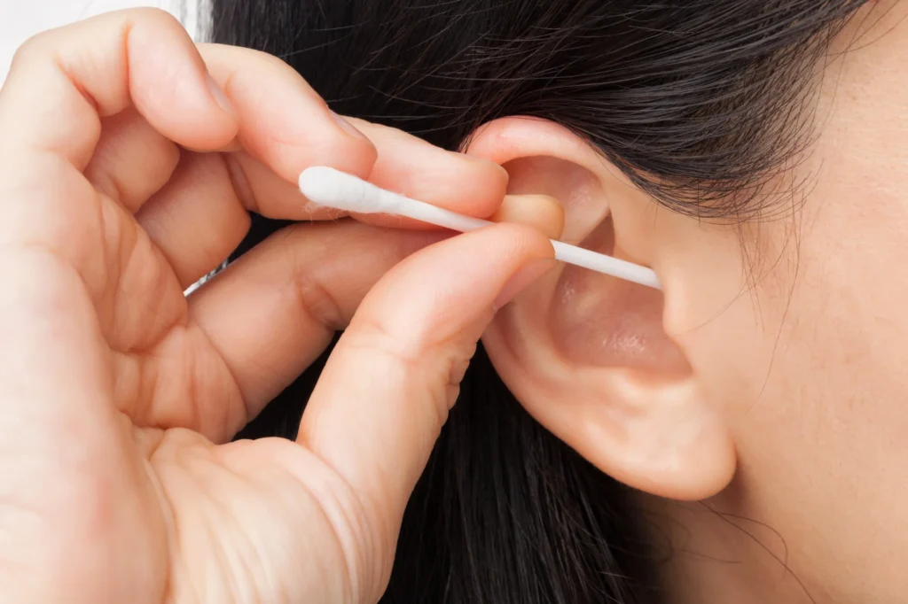 Ear wax dont use cotton buds